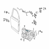 OEM 2009 Dodge Journey Cable-Inside Handle To Latch Diagram - 68043748AA