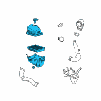 OEM 2011 Lexus HS250h Cleaner Assy, Air W/Element Diagram - 17700-28401