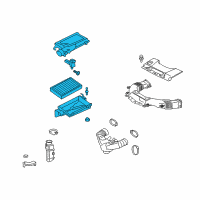 OEM 2016 Lexus LS600h Cleaner Assy, Air W/Element Diagram - 17700-38142