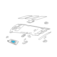 OEM 2005 Mercury Mountaineer Lens Assembly Diagram - 1L2Z-17C706-AA