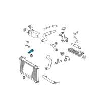 OEM 1998 Lexus ES300 Radiator Mount Diagram - 1653303030