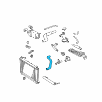 OEM 1999 Toyota Solara Lower Hose Diagram - 16572-20020