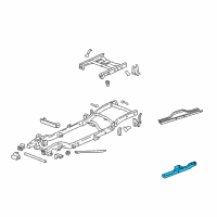 OEM 2002 Chevrolet Silverado 1500 HD Crossmember Asm-Trans Support *Marked Print Diagram - 15748078