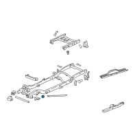 OEM 2003 GMC Sierra 1500 HD Bumper Kit, Front Lower Control Arm Diagram - 12474008