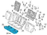 OEM Ford Mustang Mach-E PAD - SEAT CUSHION Diagram - LJ8Z-58632A22-D