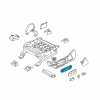 OEM 2014 Lincoln MKS Adjuster Switch Diagram - DG1Z-14A701-AA