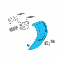 OEM 2022 Cadillac XT5 Rear Trim Panel Diagram - 84753466