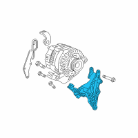 OEM 2007 Chevrolet Equinox Bracket Asm-Generator Diagram - 12587423