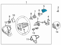 OEM Buick Enclave Radio Switch Diagram - 13541208