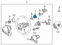 OEM 2022 Buick Enclave Cruise Switch Diagram - 13529422