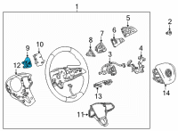 OEM 2021 Buick Enclave Shift Paddle Diagram - 13530960