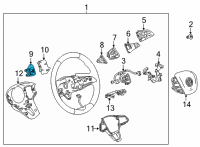 OEM Buick Shift Paddle Diagram - 13530960