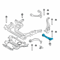 OEM BMW 740e xDrive Bottom Rubber Mount Wishbone, Right Diagram - 31-10-6-861-174