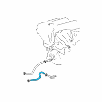 OEM 2010 Lexus ES350 Hose, Oil Cooler Inlet Diagram - 32941-06060