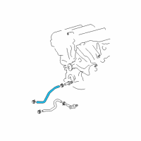 OEM 2010 Lexus ES350 Hose, Oil Cooler Outlet Diagram - 32942-06040