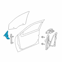 OEM 2012 Chrysler 200 Channel-Front Door Glass Diagram - 5008876AH