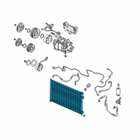 OEM Honda Civic Condenser Diagram - 80110-S5T-E01