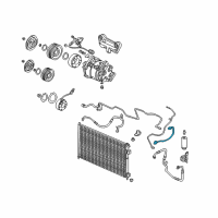 OEM 2005 Honda Civic Pipe, Condenser Diagram - 80331-S6D-G01