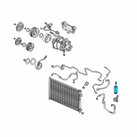 OEM 2003 Honda Civic Receiver Assembly Diagram - 80350-S5T-A21