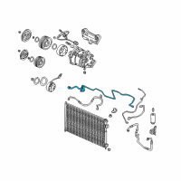 OEM 2003 Honda Civic Pipe Assembly, Air Conditioner Diagram - 80325-S5T-A01