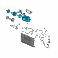 OEM 2005 Honda Civic Compressor Diagram - 38810-PRA-006