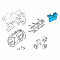 OEM 2012 Nissan Sentra Gauge Meter Assembly Diagram - 24845-ET80A
