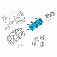 OEM Nissan Sentra Control Assembly-Air Conditioner Diagram - 27510-ZT50A