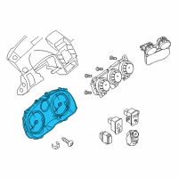 OEM Nissan Speedometer Instrument Cluster Diagram - 24810-9AA1C
