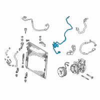 OEM 2017 Toyota Tundra AC Tube Diagram - 88716-0C540