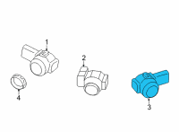 OEM 2021 BMW 745e xDrive ULTRASONIC SENSOR, MINERAL W Diagram - 66-20-9-826-955