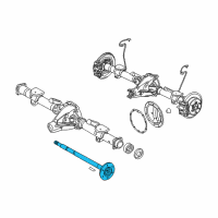 OEM 2007 Hummer H3 Rear Axle Drive Shaft Diagram - 15840082