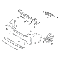 OEM Kia Optima REFLECTOR/REFLEX Assembly Diagram - 92406A8000