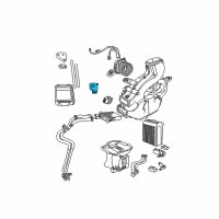 OEM Dodge Caravan Air Conditioner And Heater Actuator Diagram - 4885465AA