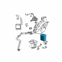 OEM 2004 Dodge Grand Caravan Core-Heater Diagram - 5019184AA