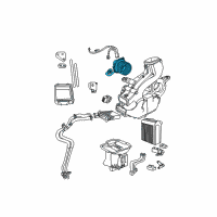 OEM 2004 Dodge Caravan Motor-Blower With Wheel Diagram - 5019185AA