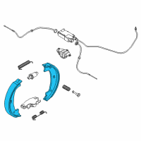 OEM 2017 BMW X5 Repair Kit Brake Shoe Diagram - 34-41-6-780-041