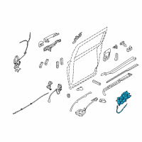 OEM 2008 Hyundai Entourage Remote Controller Assembly-Rear Door Diagram - 81450-4D513