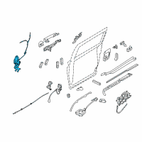 OEM 2014 Kia Sedona Roller Arm Assembly-Rear D Diagram - 839604D002