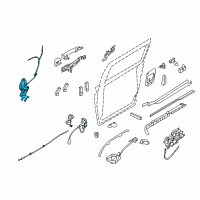 OEM Kia Sedona Roller Arm Assembly-Rear D Diagram - 839604D002