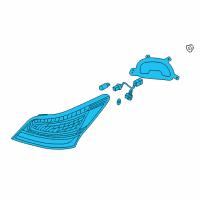 OEM Hyundai Equus Lamp Assembly-Rear Combination, LH Diagram - 92401-3N510