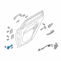 OEM 2019 Kia Optima Checker Assembly-Rear Door Diagram - 79490D4000