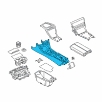 OEM 2020 BMW 840i xDrive Gran Coupe CENTER CONSOLE Diagram - 51-16-9-865-192