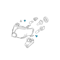 OEM Ford Escape Headlamp Assembly Screw Diagram - -W703940-S415