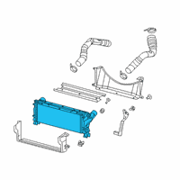 OEM Ram Cooler-Charge Air Diagram - 68322664AA