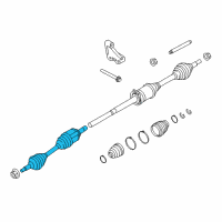 OEM 2012 Ford Explorer Axle Assembly Diagram - FB5Z-3B437-B