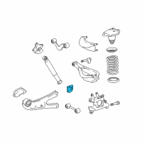 OEM 2016 Toyota Highlander Shock Lower Bracket Diagram - 48507-0E010