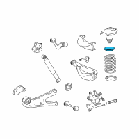 OEM 2014 Lexus RX350 INSULATOR, Rear Coil Spring Diagram - 48257-0E020