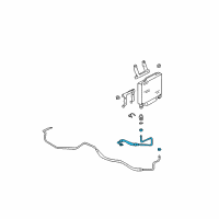 OEM 1995 Chevrolet K3500 Hose Asm-Trans Oil Auxiliary Cooler Inlet Diagram - 15990594