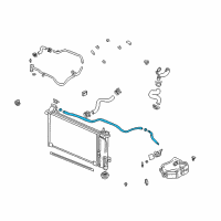 OEM 2007 Buick Rendezvous Coolant Recovery Reservoir Hose Assembly Diagram - 15857667