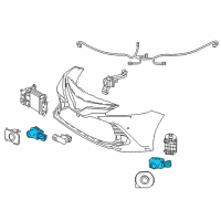 OEM 2021 Toyota Camry Park Sensor Diagram - 89341-06070-J1